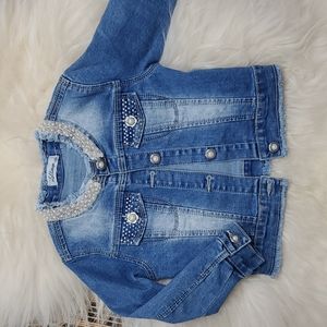 Fashion forward jean jacket (Italian boutique)
